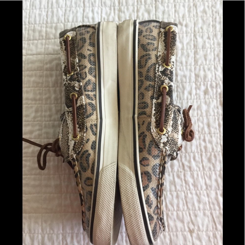 Sperry animal print docksiders w/sequins - Picture 4 of 8